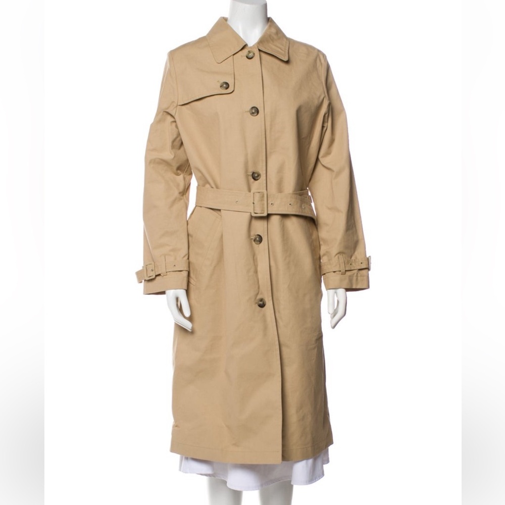 A.P.C. Women's Beige Trench Coat with Belt